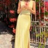 Genevieve Yellow Maxi Skirt
