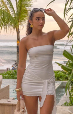 Hadlee White Strapless Mini Dress