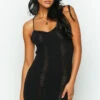 Haisley Black Knit Mini Dress