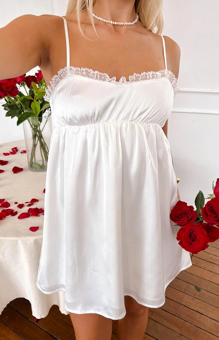 Hansel White Lace Mini Dress - Image 8