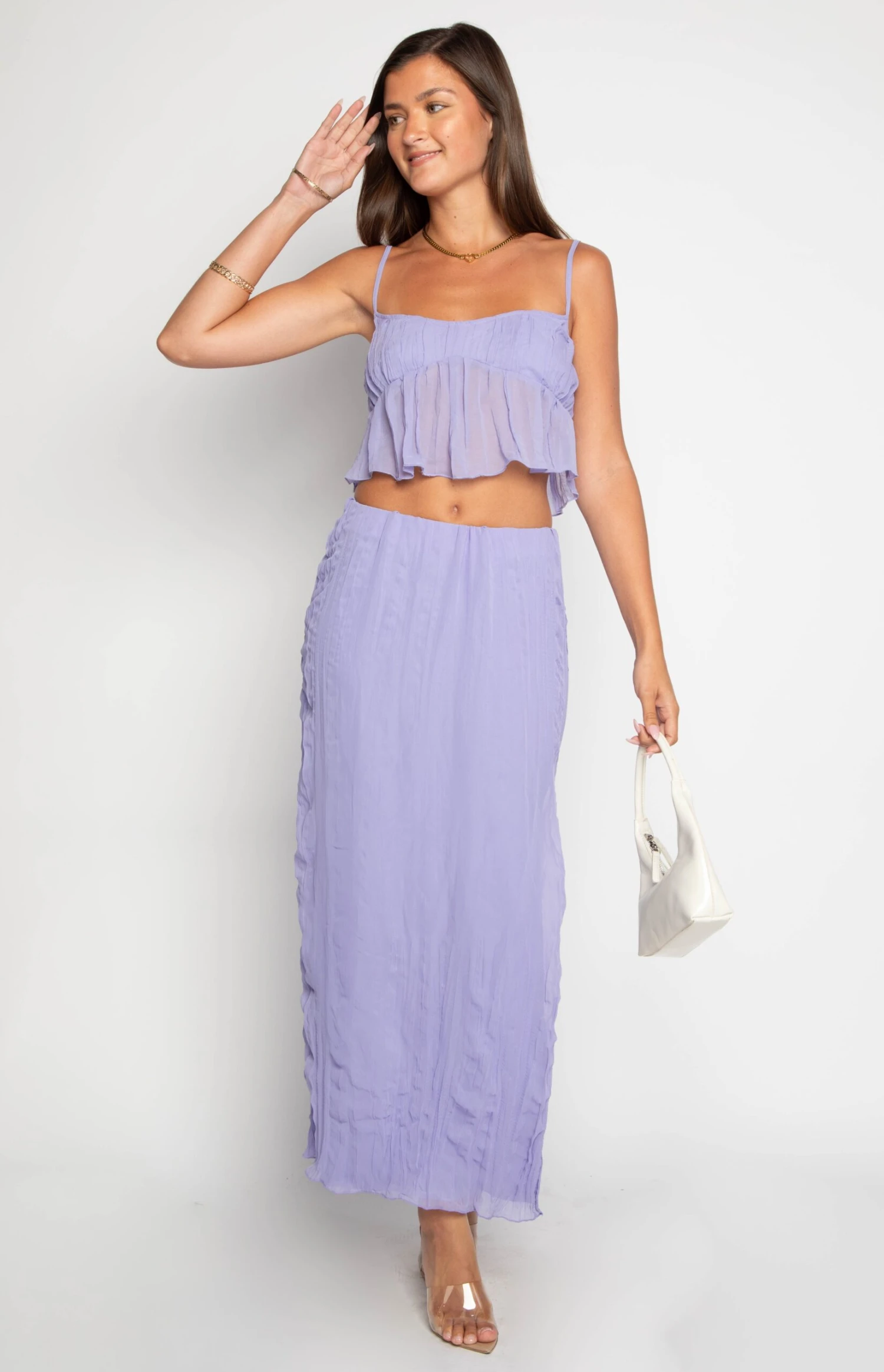 Her Moment Purple Maxi Skirt - Image 4