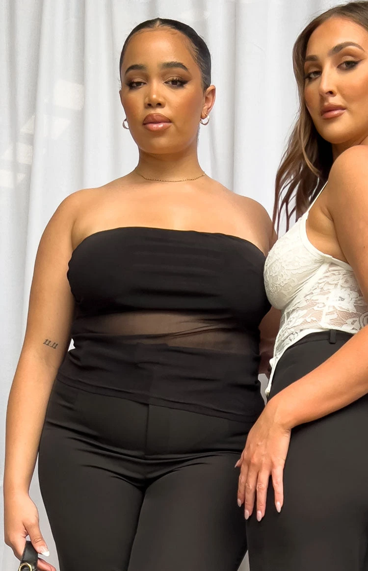 Hilux Black Mesh Bandeau Top - Image 2