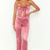 Indigo Pink High Waisted Flare Pants