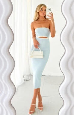 Beginning Boutique Isobel Blue Midi Dress