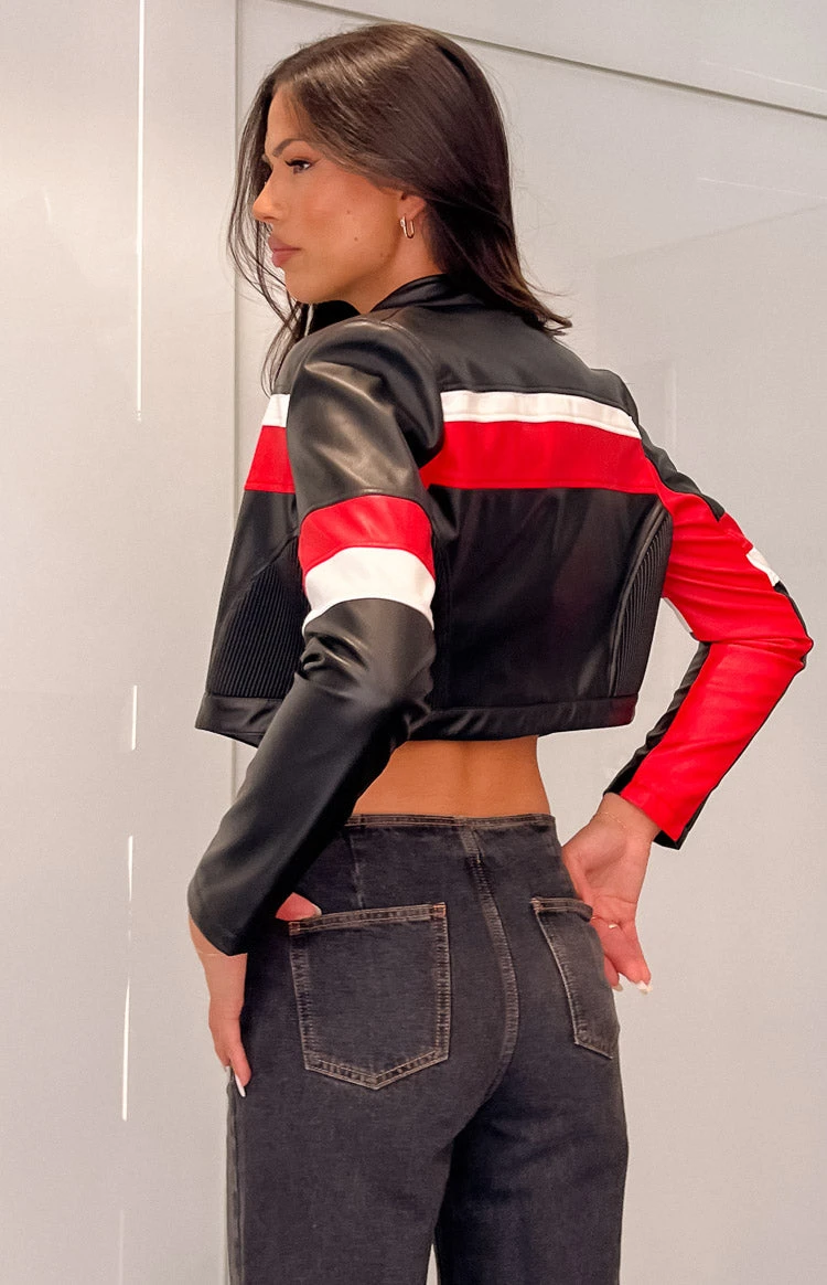 Jayella Black Moto Jacket - Image 5