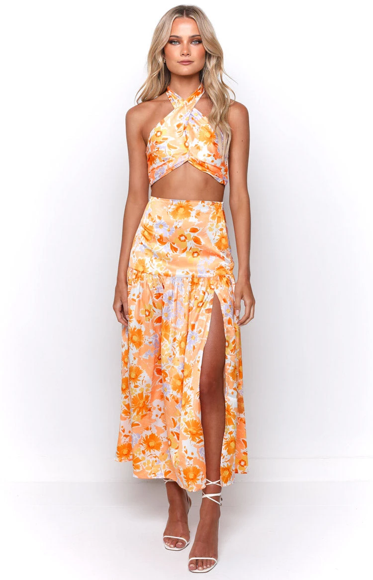 Juniper Orange Floral Top - Image 4