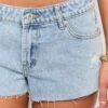 Karelle Light Wash Denim Shorts