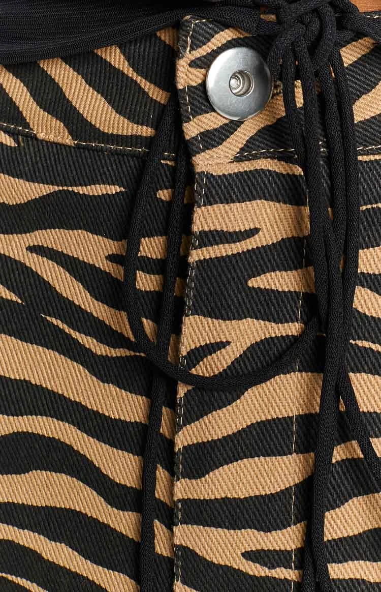 Kennedi Brown Print Pants - Image 3