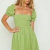 Kharis Green Mini Dress