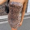 Leilani Leopard Sequin Mini Dress