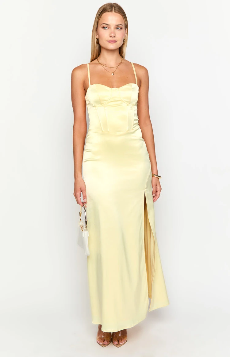 Lailani Yellow Corset Maxi Dress - Image 2