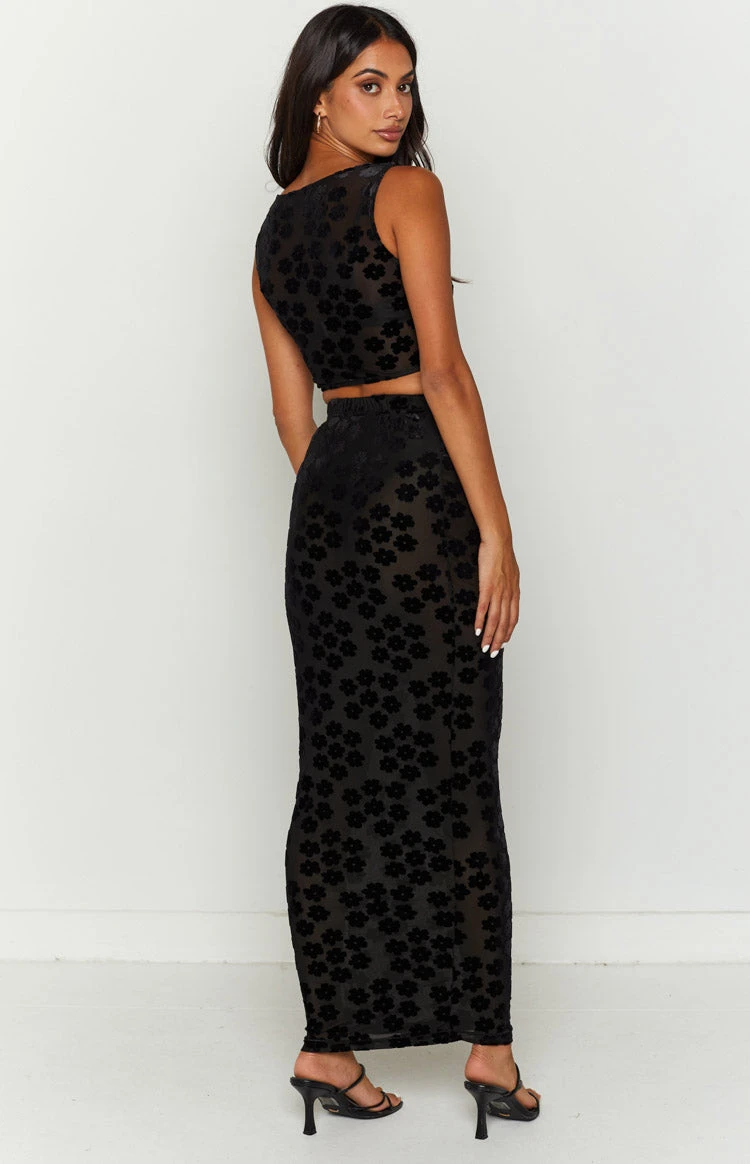 Late Night Black Maxi Skirt - Image 7