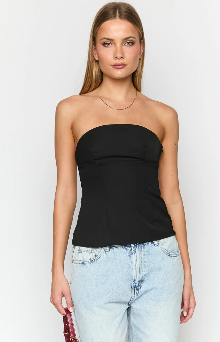 Layi Black Strapless Top - Image 2