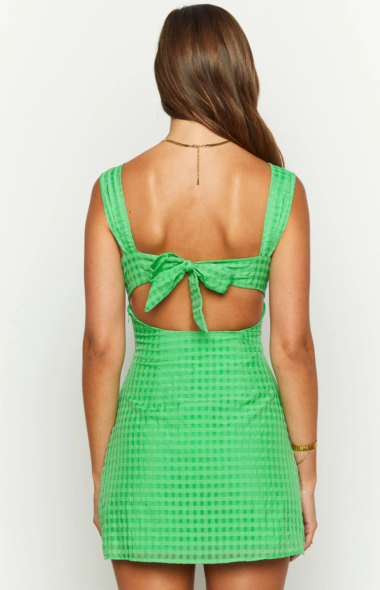 Layla Green Tie Back Mini Dress - Image 6