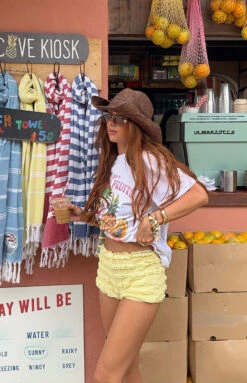 Leo Yellow Micro Shorts