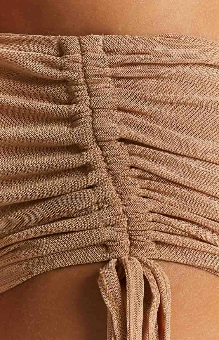 Lexi Tan Mesh Strapless Top - Image 7