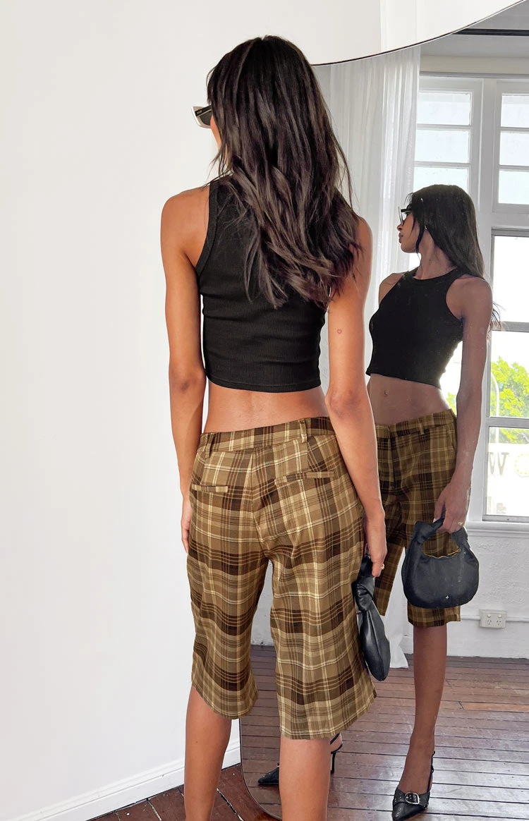 Lioness Kurt Chocolate Check Culottes - Image 5