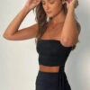 Lioness Rendezvous Strapless Black Top