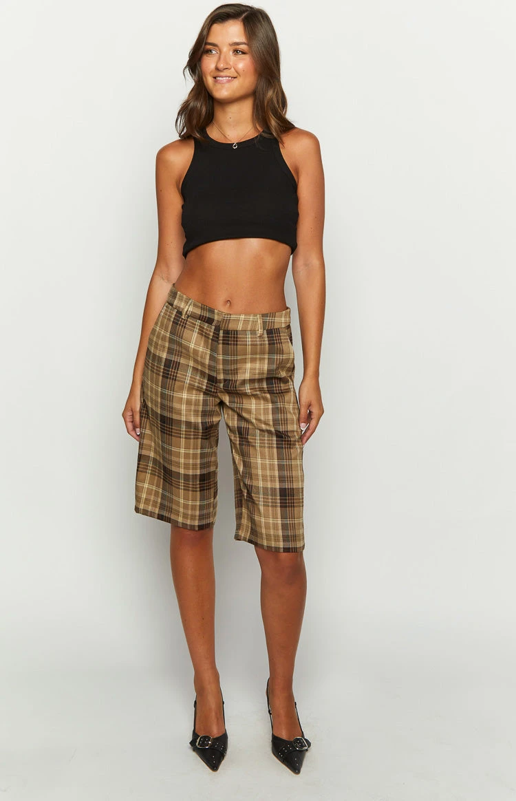 Lioness Kurt Chocolate Check Culottes - Image 3
