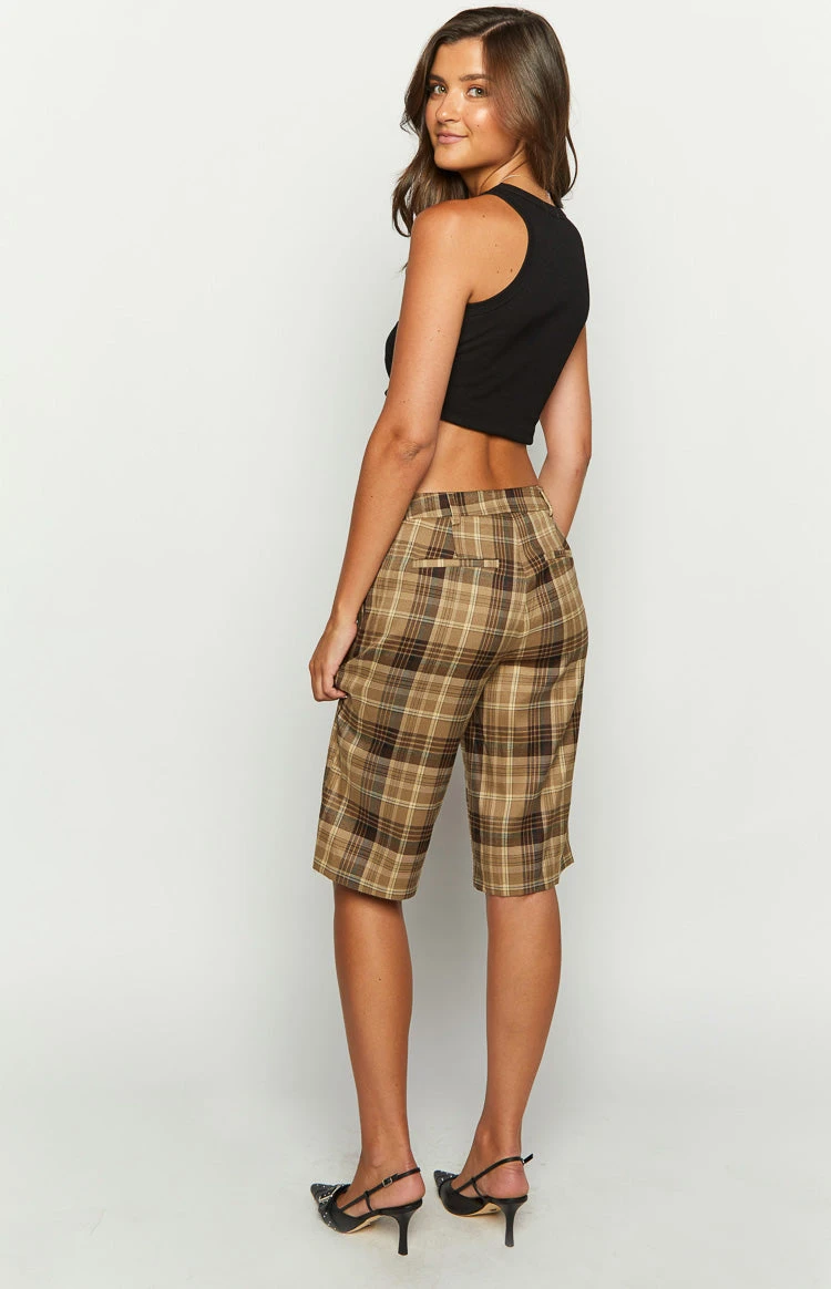 Lioness Kurt Chocolate Check Culottes - Image 7
