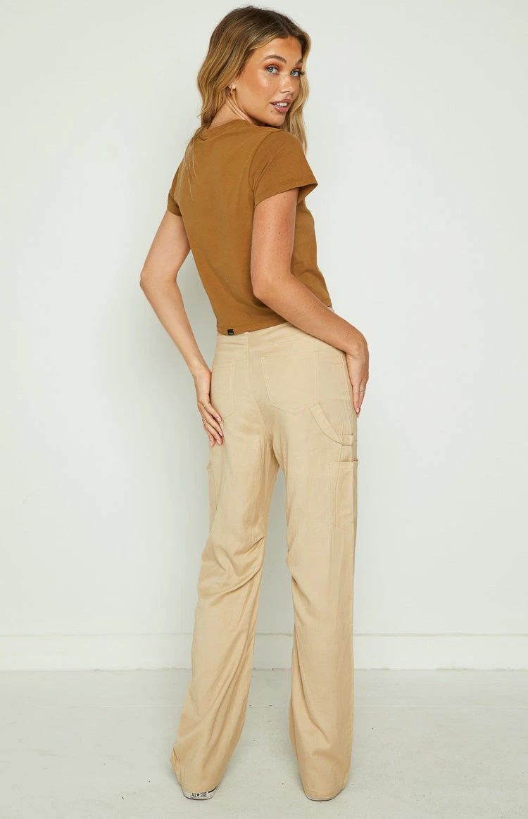 Lioness Miami Vice Wheat Linen Pant - Image 4