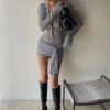 Lioness Soho Grey Mini Dress