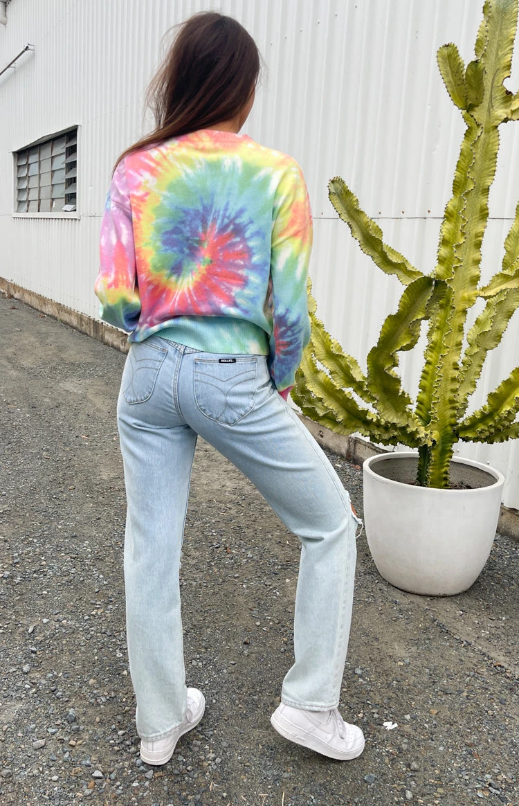 Beginning Boutique Love You Different Tie Dye Sweater Rainbow - Image 3