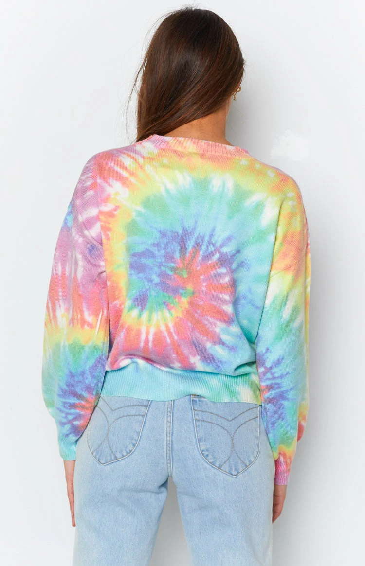 Beginning Boutique Love You Different Tie Dye Sweater Rainbow - Image 7