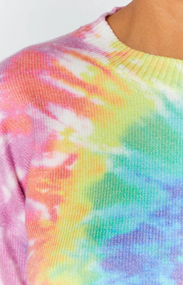 Beginning Boutique Love You Different Tie Dye Sweater Rainbow - Image 8