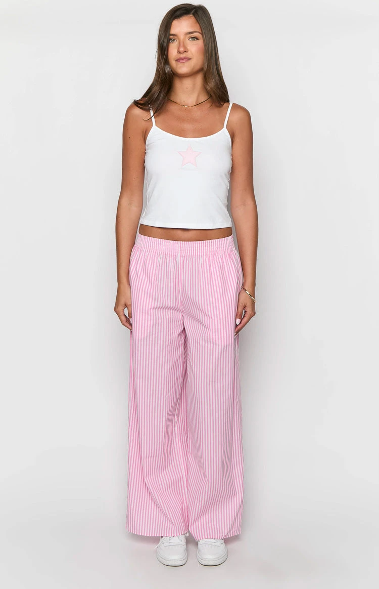 Mahalia Pink Stripe Pants - Image 2