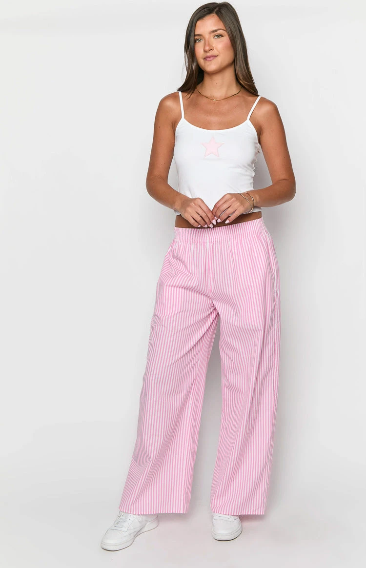 Mahalia Pink Stripe Pants - Image 3