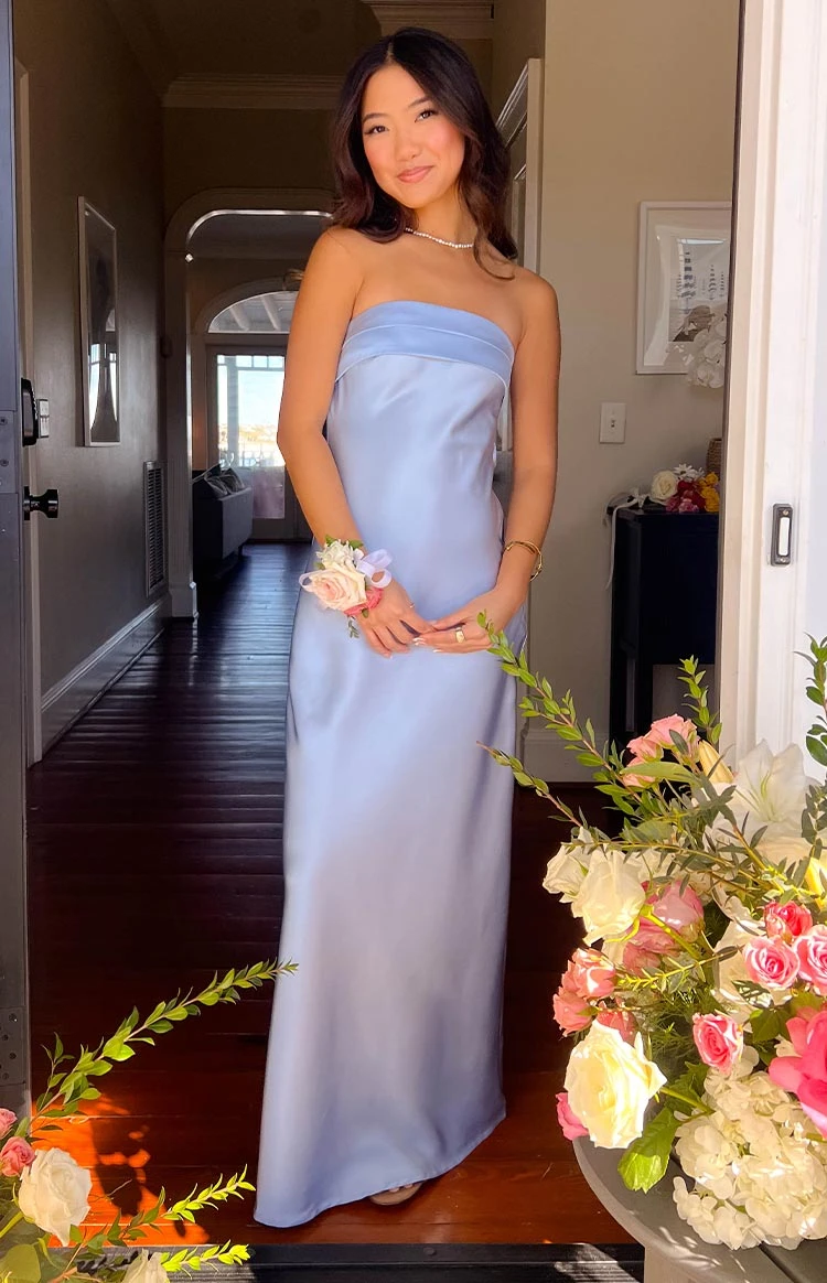 Maiah Blue Formal Maxi Dress - Image 7