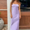 Maiah Lilac Maxi Dress