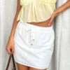 Maven White Mini Skirt
