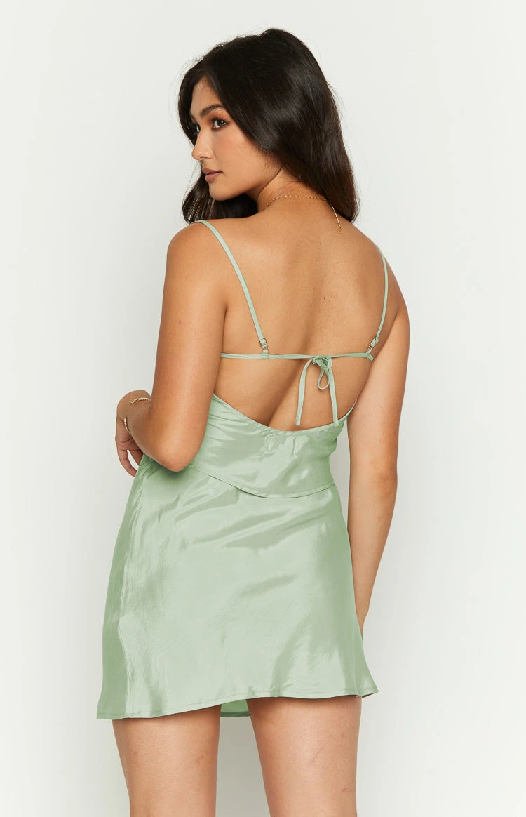 Milliana Sage Mini Skirt - Image 3