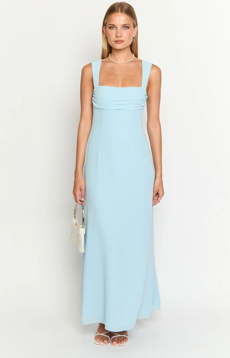 Misty Light Blue Maxi Dress - Image 2