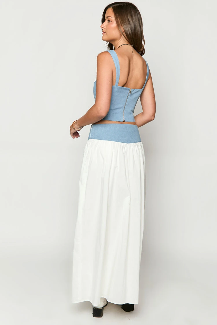 Mystic White Maxi Skirt - Image 5
