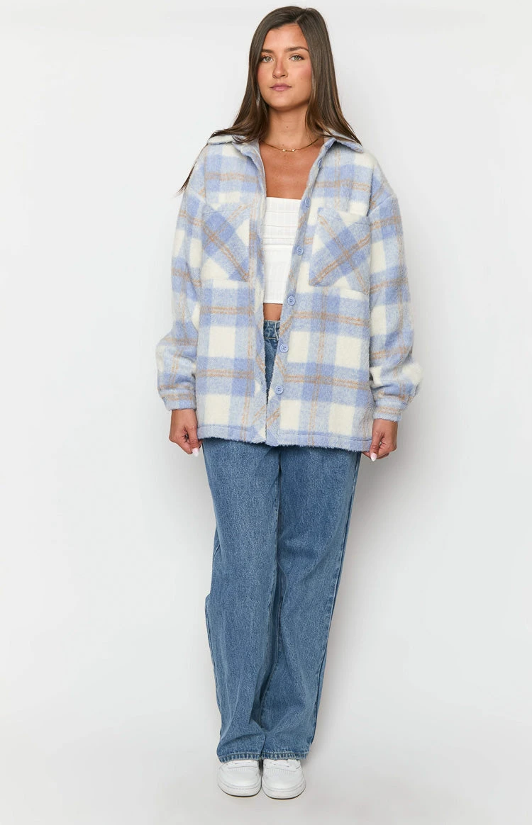 Neve Blue Check Jacket - Image 3