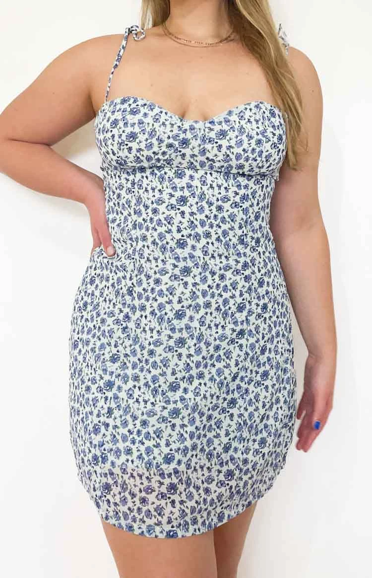 Penny Lane Dress Blue Floral - Image 18
