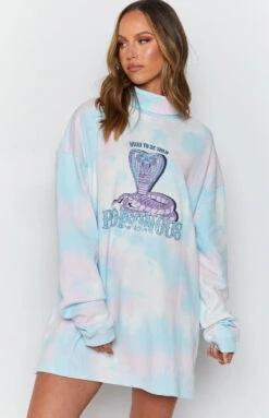 All Or Nothing Dress Poison Cloud