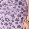 Remmie Purple Floral Sequin Mini Skirt