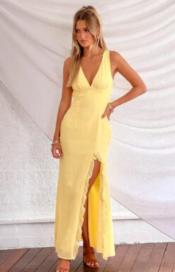 Kris Yellow Maxi Dress