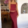 Ryland Burgundy Maxi Skirt
