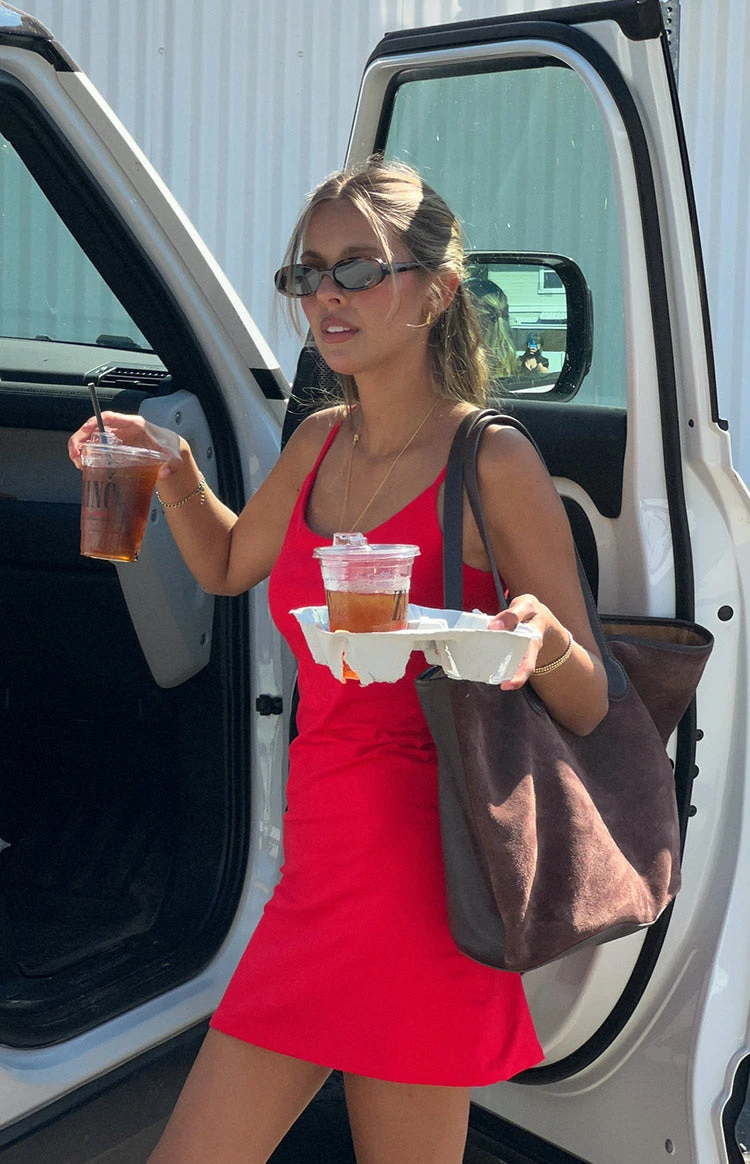 Shantel Red Mini Dress - Image 7