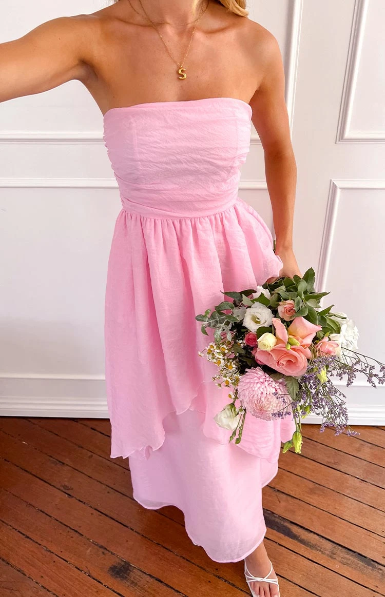 Sadie Pink Maxi Dress - Image 9