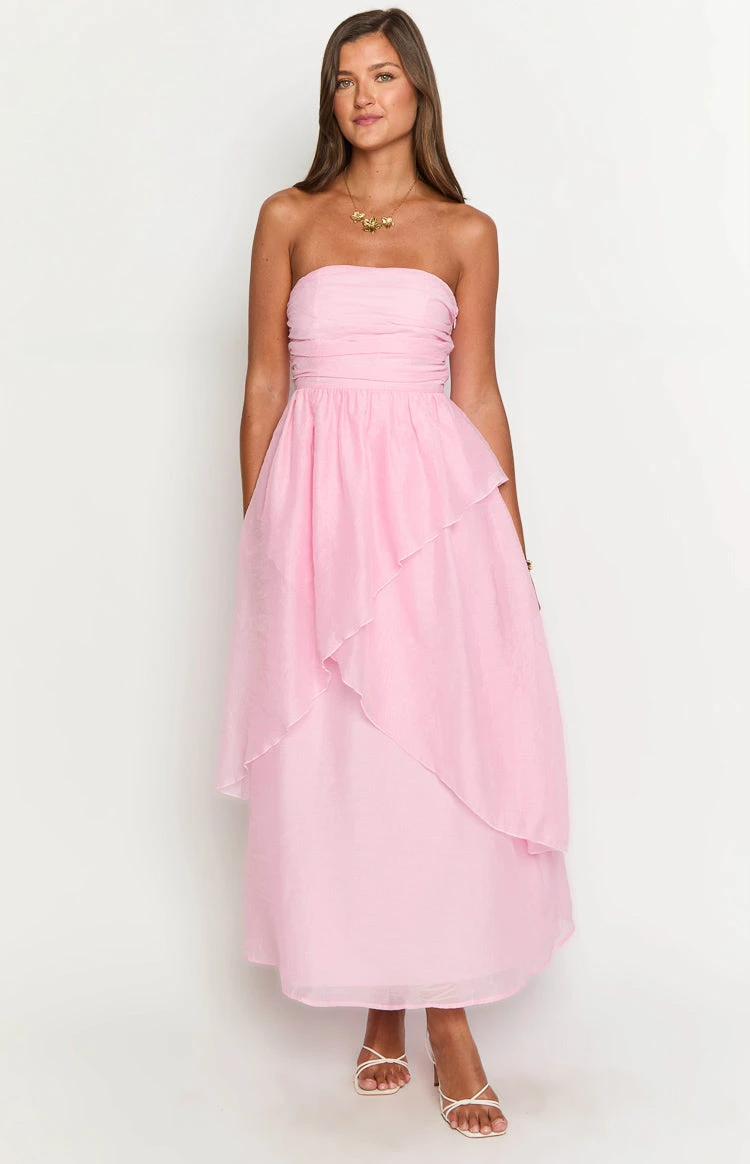 Sadie Pink Maxi Dress - Image 2