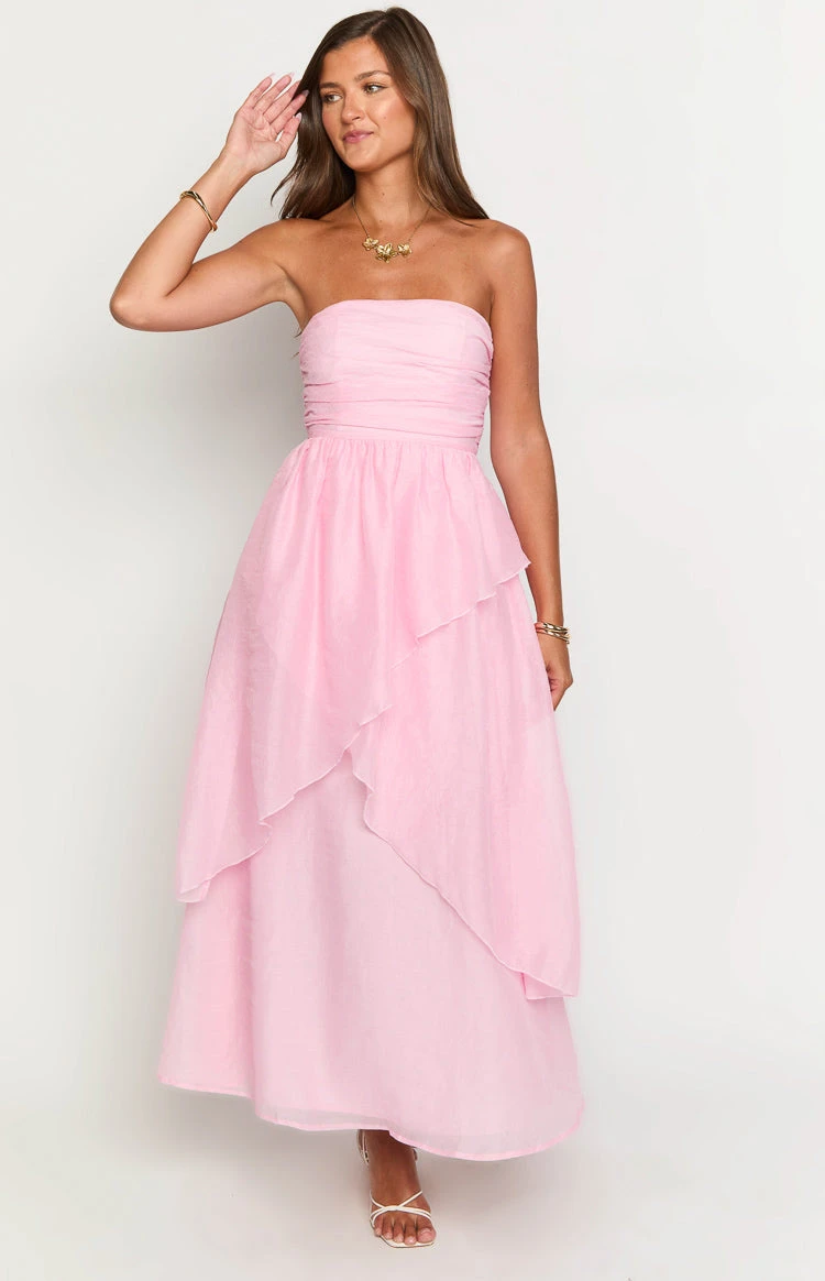 Sadie Pink Maxi Dress - Image 3