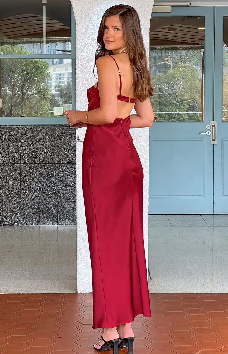 Scarlette Red Maxi Dress - Image 8
