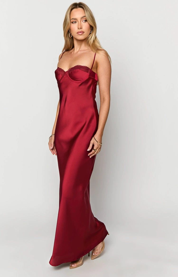 Scarlette Red Maxi Dress - Image 12
