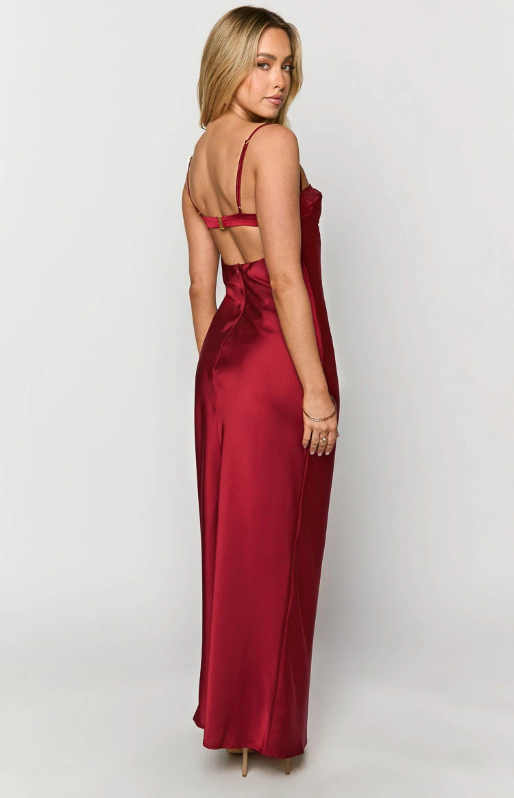 Scarlette Red Maxi Dress - Image 13
